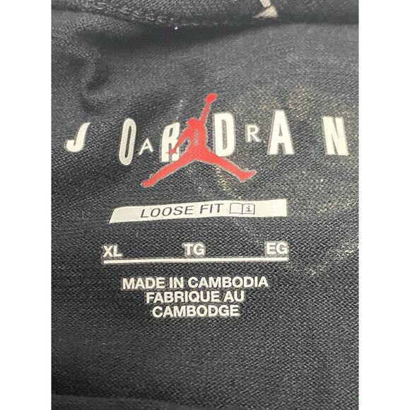 Air Jordan Loose Fit Jumpman Women's XL Art Logo Allover Print Tee Short Sleeve - Picture 5 of 8